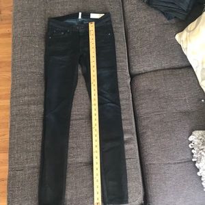 Rag & Bone / JEAN black pool color skinny jeans